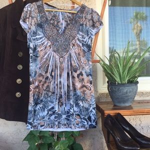 🎉 Must be Bundled. Beaded Blouse Multi Colored